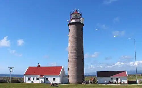 Lighthouse "Lista Fyr" built 1836 with a 34 m granite tower