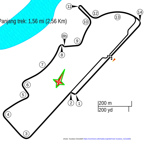 Layout of the Putrajaya Street Circuit