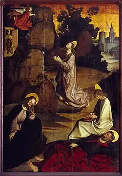 Litoměřice Altarpiece, Christ on Mount Olivet, around 1505