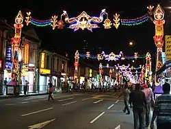 Image 14Deepavali decorations in Singapore. (from Culture of Singapore)