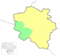 Location of Liubavas Eldership in Kalvarija Municipality
