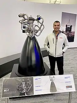 Photo of Loay Elbasyouni speaking at a NASA event