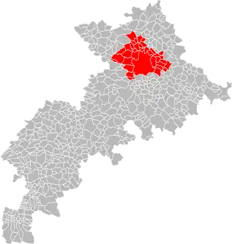 Location within the Haute-Garonne department
