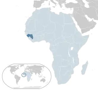 Location of Guinea