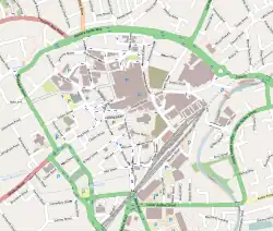 Holy Trinity Church, Blackburn is located in Blackburn town centre