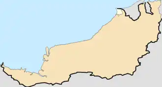 Miri is located in Miri
