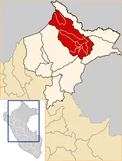 Location of Maynas in the Loreto Region