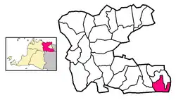 Map location of Pamulang