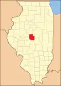 Logan County between 1841 and 1845