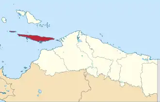 Location in Papua Province