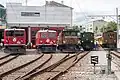 RhB Lokomotive line-up in Chur (May 2008)