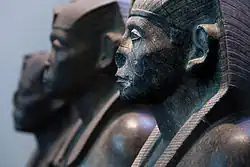Room 4 – Three black granite statues of the pharaoh Senusret III, c. 1850 BC