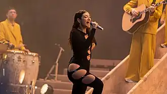 Lorde performing on 10 June.
