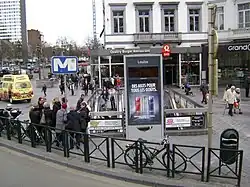 Entrance to the station