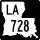 Louisiana Highway 728 marker