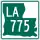 Louisiana Highway 775 marker