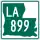 Louisiana Highway 899 marker