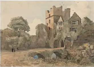 The Keep and Gate, Ludlow Castle, Shropshire (undated, watercolour, gouache and graphite), Yale Center for British Art
