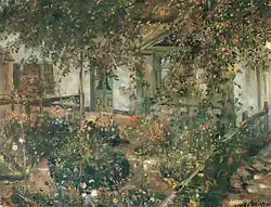 Blooming Cottage Garden (1904), oil on canvas, 76 x 100 cm., Museum Wiesbaden