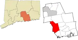 Killingworth's location within the Lower Connecticut River Valley Planning Region and the state of Connecticut