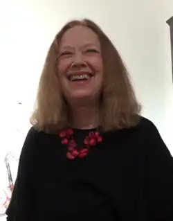 Connie Crothers at a gallery on the Lower East Side, New York City, 2015