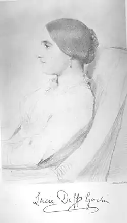 Lucie, Lady Duff Gordon, a sketch by George Frederic Watts R.A. about 1848[a]