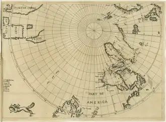 Map of the voyage of Luke Foxe