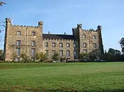 Square castle with square tower