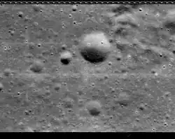 Area east of Gambart crater on November 23, 1966 (1°04′N 12°27′W / 1.07°N 12.45°W / 1.07; -12.45)