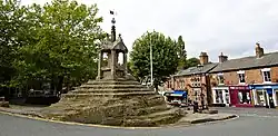 Lymm Cross on sandstone outcrop