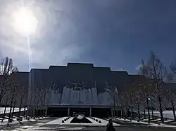 M-Wave north exterior in winter