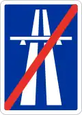 419 End of motorway