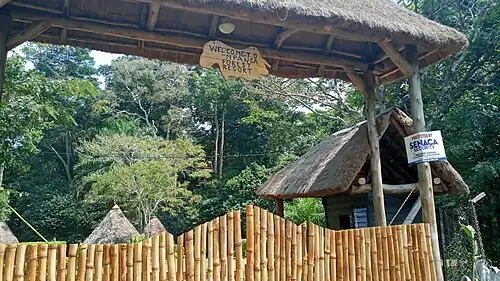 Several shrines and 16 springs are found here