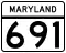Maryland Route 691 marker