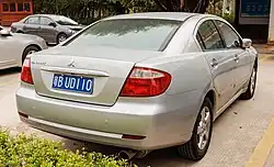 Rear view of the Chinese market Galant