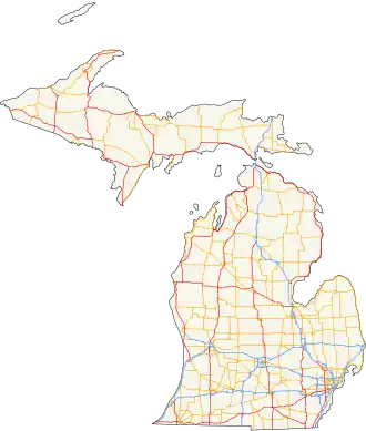 Michigan's state trunkline highways run through all 83 counties