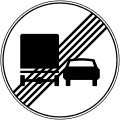 End of overtaking by heavy goods vehicles prohibition