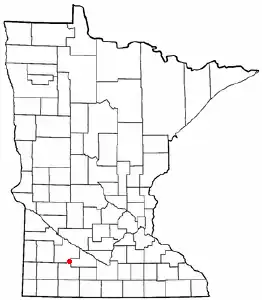 Location of Sanborn, Minnesota