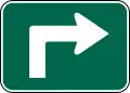 M5-1 (D) Advance Right Turn Arrow (90 Degree Angle)