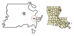 Location in Madison Parish, Louisiana