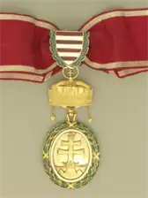 Hungarian Grand Gold Military Merit Medal from 1929
