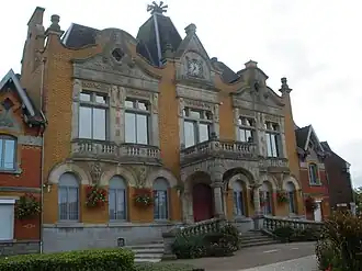 The town hall of Méricourt