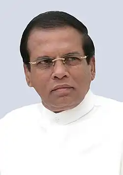 Maithripala Sirisena President of Sri Lanka