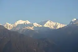 View of Mt Kanchenjunga on the way to Sita Paila