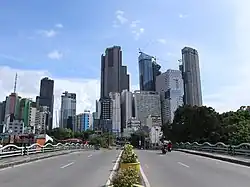 Century City and surrounding skyscrapers in Poblacion