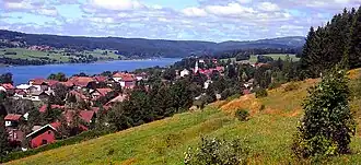 Malbuisson on the bank of Lake Saint-Point