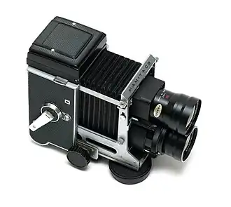 Mamiya C3 with bellows extended