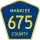 County Road 675 marker