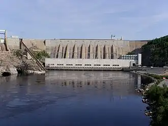 A big concrete structure.