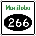 Provincial Road 266 marker